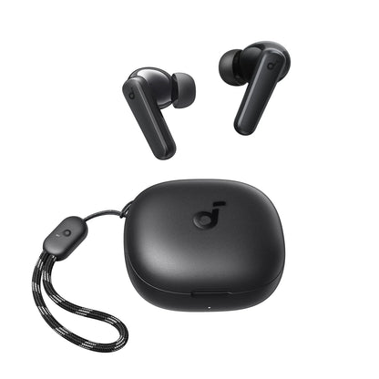 P25I Bluetooth True Wireless Earbuds - Powerful Bass, 30H Playtime, IPX5 Waterproof, Includes Charging Case - Sleek Black Design